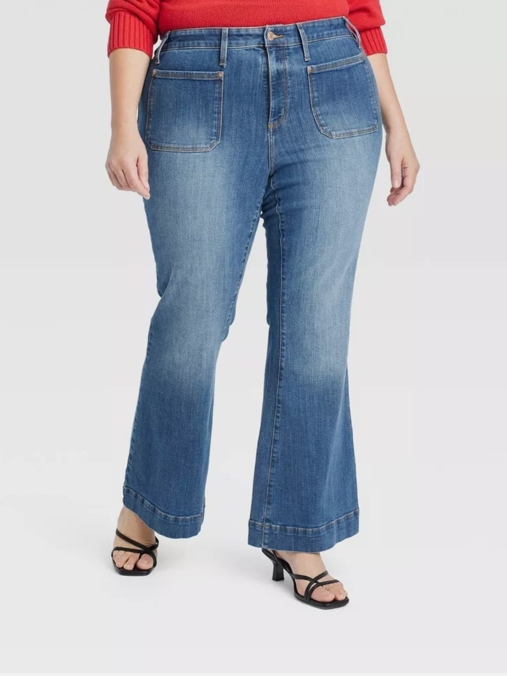AVA & VIV Women High-Rise Flare Jeans - - Picture 2 of 3